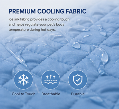 Dog Cooling Mat for Summer – Washable Breathable Pet Cooling Pad for Dogs & Cats