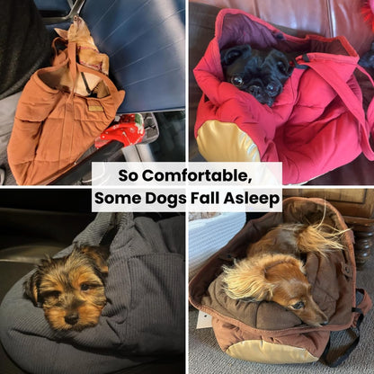 Dog Purse Carrier for Small Dogs, Cozy Plush Pet Carrier Purse, Secure Harness Clip, Lightweight Dog Tote Bag Carrier for Small Dogs and Puppies