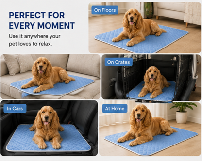Dog Cooling Mat for Summer – Washable Breathable Pet Cooling Pad for Dogs & Cats