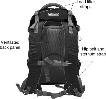 G-Train Dog Carrier Backpack - Comfortable Pet Travel Backpack for Small Dogs up to 11Kg - Rugged Design - Laptop Compartment - Armorsole Base - Water-Resistant - Heather Grey