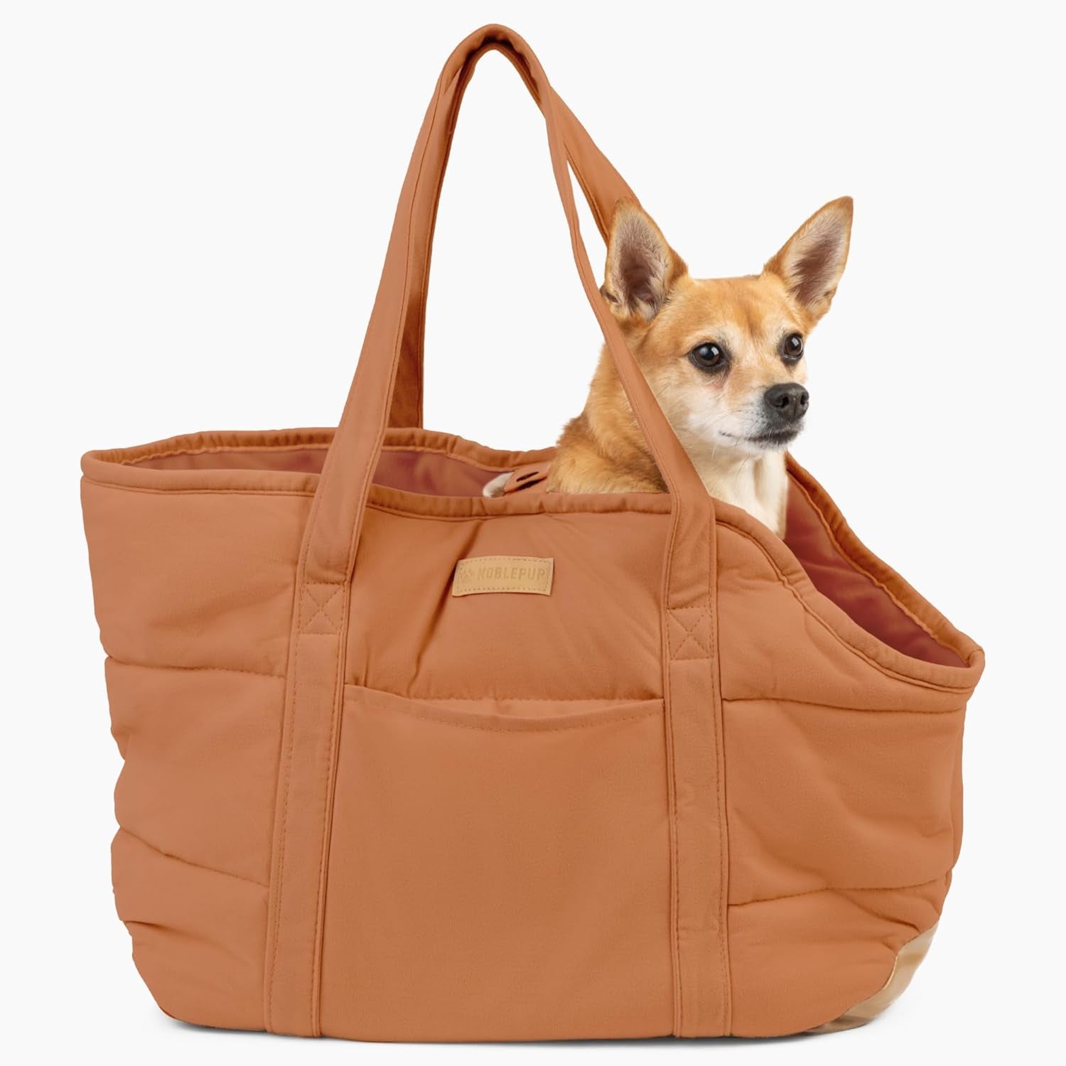 Dog Purse Carrier for Small Dogs, Cozy Plush Pet Carrier Purse, Secure Harness Clip, Lightweight Dog Tote Bag Carrier for Small Dogs and Puppies